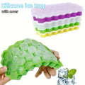Food Grade Honeycomb Silicone Ice Tray Easy Release Ice Cube Film Reusable Freezer Mould Household Kitchen Drink Frozen Making