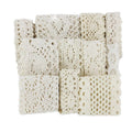 (5Meter/roll) White Beige Cotton Embroidered Lace Net Ribbons Fabric Trim DIY Sewing