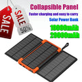 20000mAh Outdoor Foldable Solar Panel Wireless Power Bank High-Capacity Portable Charger for All Series of Smartphones