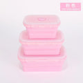 4PS Collapsible Food Storage Containers with Lids & Vent,, Kitchen Stacking Silicone