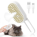 Electric Dog Steamer Brush Grooming 3 in 1 Dog Steam Brush Pet Remove Tangles and Loose
