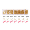 210-400pcs/Box Jewelry Making Kits Lobster Clasp Open Jump Rings End Crimps Beads Box
