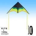 YongJian Large Beach Delta Kite for Adults Extremely Easy to Fly for Beginners Comes with 100m String Kite Handle