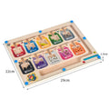 Magnetic Sorting Games Montessori Puzzle Toys Maze Board Learning Color Montessori
