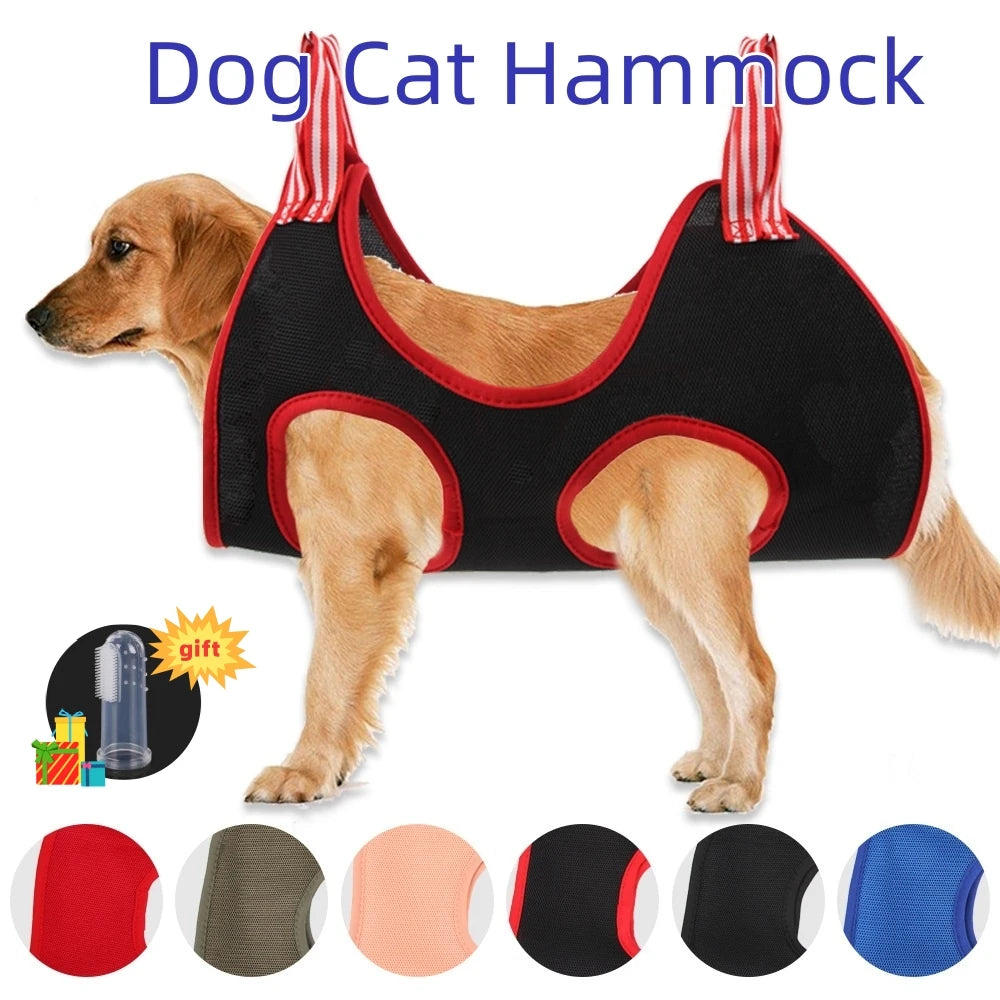Dog Cat Grooming Hammock Fixed Bath Bag for Nail Cutting Anti Scratch Cat Trimming