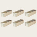 6-Piece Stackable Plastic Storage Box Set Durable Multi-Compartment Drawer Organizer for Socks And Underwear