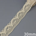 (5Meter/roll) White Beige Cotton Embroidered Lace Net Ribbons Fabric Trim DIY Sewing