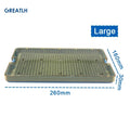 GREATLH Silicone Disinfection Case Box with Pad Sterilization Tray Case Box for Surgical Instrument Autoclave