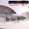 1pc Glasses Multifunctional Transparent Acrylic Tabletop Storage Box Drawer Style Female Sunglasses Sunglasses Organizer