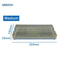 GREATLH Silicone Disinfection Case Box with Pad Sterilization Tray Case Box for Surgical Instrument Autoclave