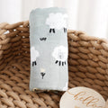 Elinfant 120x110cm Bamboo Cotton Baby Muslin Swaddle Blanket Cute Soft Print Baby Towel