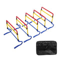 Sports Agility Hurdles Adjustable Height Footwork Training Obstacle Set for Field Athletics