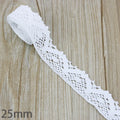 (5Meter/roll) White Beige Cotton Embroidered Lace Net Ribbons Fabric Trim DIY Sewing