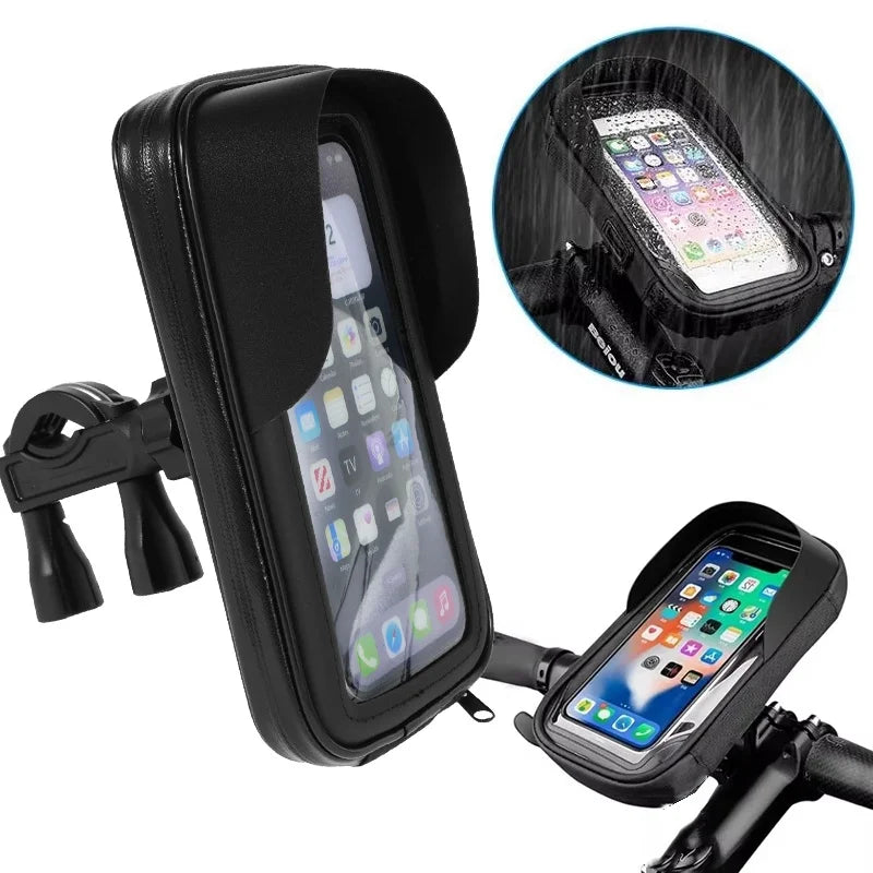 360 Rotatable Bicycle Motorcycle GPS Navigation Holder Waterproof Multifunction Mobile Phone Bracket For Motorcycle Accessories