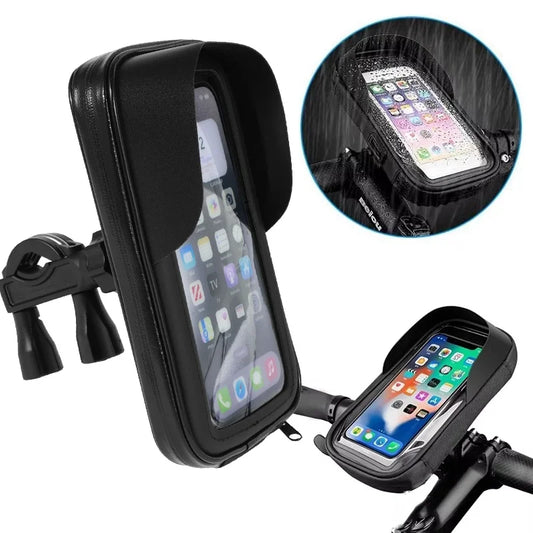 360 Rotatable Bicycle Motorcycle GPS Navigation Holder Waterproof Multifunction Mobile Phone Bracket For Motorcycle Accessories