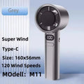 8000mAh USB Hanging Neck Fan Portable Bladeless Mini Rechargeable Mute LED Digital