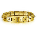 2025 Fashion Functional Elastic Bracelet Modular Bulk Italian Charms Links Fit Bracelet