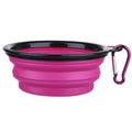 Folding Portable Silicone Dog Feeder Bowl 2 In 1 Pet Dispenser Outdoor Travel Dog Cat