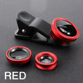 3In1 Mobile Phone Fish Eye+Wide Angle+Macro Lightweight Camera Lens With Clip Universal