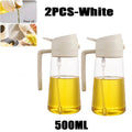 2in1 500ml Plastic Spray Oil Sprayer Bottle Spray Oil Dispenser Oil Jar Cruet BBQ Kitchen Baking Roasting Picnic Kitchen Tool