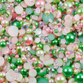 10g Mix Size Jelly Resin Flatback Rhinestone AB Imitation Pearl Beads For Nail Art DIY