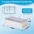IP67 Plastic Transparent Waterproof Enclosure Box for Outdoor Electronic Projects