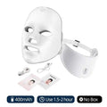 7 Colors Led Facial Mask With Neck Red Light Therapy Mask For Skin Tightening Lifting