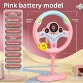 Electric Simulated Driving Steering Three-Dimensional Portable Wheel Copilot Toy Light And Sound Educational Children's Gifts