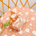 Elinfant 120x110cm Bamboo Cotton Baby Muslin Swaddle Blanket Cute Soft Print Baby Towel