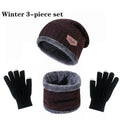 Winter Hat for Men Women Beanie Hats Scarf Glove Earmuff Set Thick Warm Slouchy Beanies