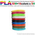 Colored PLA Filament for 3D Pen Printing 36M 50M 100M 150M 200M Smoke-free Safe Plastic