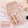 Multi-layer Rotating Jewelry Tray Flip Cover Storage Box with Mirror Divided Compartment Organizer for Earrings Rings Necklaces