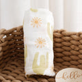 Elinfant 120x110cm Bamboo Cotton Baby Muslin Swaddle Blanket Cute Soft Print Baby Towel