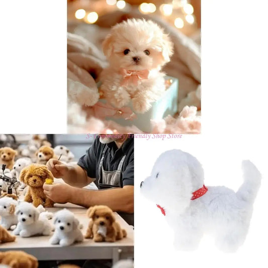 85AE Touch Responsive Robotic Plush Dog Toy With Realistic Movements and Sound For Pet Lovers And Children Birthday Gift