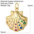 Y2k Boho Evil Blue Eye Heart Necklace for Women Golden Angle Flower Collars Diy Pendant