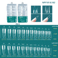 Nailpop 120pcs/box Gel X Nail Tips Medium Short Shape Almond/Square/Soft Gel Nail Tips