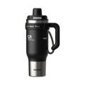 1250ml Stainless Steel Ceramic Tumbler, 72 Hours Cold Ice Portable Thermal Insulated Water Bottle With Straw Large Capacity Cup