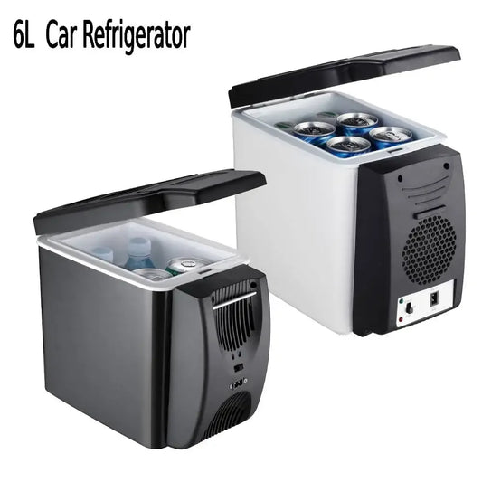 6L Portable Compact Mini Fridge 12V Car Refrigerator Freezer for Camping Traveling