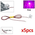 DIY 0.8mm Pin 1x1 1x2 1x4 Length 50cm SMD LED 2835 Remote Control Building Block Flash
