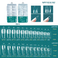 Nailpop 120pcs/box Gel X Nail Tips Medium Short Shape Almond/Square/Soft Gel Nail Tips
