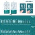 Nailpop 120pcs/box Gel X Nail Tips Medium Short Shape Almond/Square/Soft Gel Nail Tips