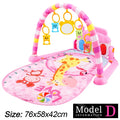 Baby Fitness Stand Music Play Gym Activity Toys Newborn Piano Crawling Blanket Pedal Game Pad Early Education 0-36 Months Gifts