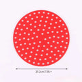 Non Stick Silicone Air Fryer Liner Reusable Cooking Mat for Baking Grilling Oil Tray Protection and Easy Kitchen Cleaning