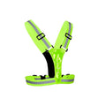 1pcs Safety Reflective Vest LED Running Light Adjustable Cycling Vest Night Warning Work Fishing Sports Vest