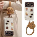 Wrist Chain Lanyard Phone Case for iPhone 16 17 15 14 13 12 11 Pro Max Plus 3D Cartoon