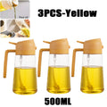 2in1 500ml Plastic Spray Oil Sprayer Bottle Spray Oil Dispenser Oil Jar Cruet BBQ Kitchen Baking Roasting Picnic Kitchen Tool