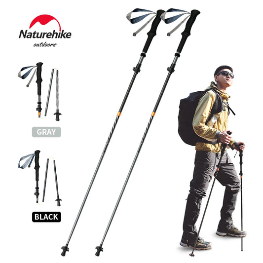 Naturehike Climbing Sticks Ultralight Outdoor Folding Trekking Poles Hiking Pole