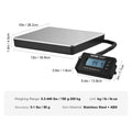 SucceBuy 440lbs Digital Shipping Scale with Timer Tare Function HD LCD Screen Portable