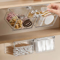 Transparent Drawer Storage Box Pull-Out Under Mirror Cabinet Oragnizer Case Bathroom
