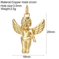 Y2k Boho Evil Blue Eye Heart Necklace for Women Golden Angle Flower Collars Diy Pendant